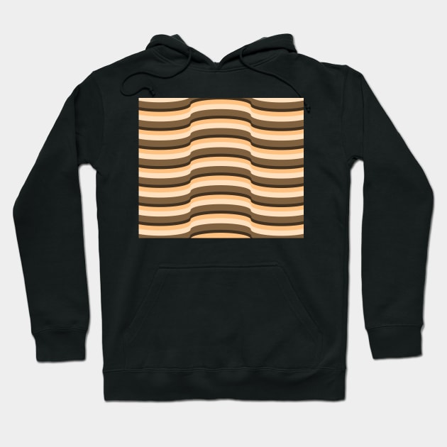 Op Art Light Orange 7632 Hoodie by ArtticArlo